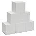 Juvale Foam Block Cubes - 6 Pack, 4 x 4 x 4 Inch, White - Foam Square Blocks for Crafts & Floral Arrangements