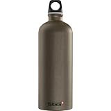 【日本正規品】SIGG トラベラー クラシック 1.0L スモークパール アルミ製 ウォーターボトル 軽量 高密閉 水筒 旅行 通勤 通学用 漏れにくい マイボトル