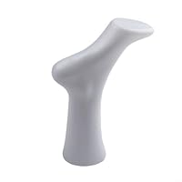 Honseadek Female Foot Mannequin Display Prop PE Plastic Left Foot Model for Socks Stockings and Shoe Showcase 13 Inch Height with 9 Inch Sole for Retail Store Exhibition Photography