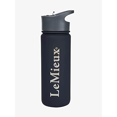 LeMieux Midnight Stainless Steel Thermos Insulated Drinks Bottle - BPA Free - Scratch Resistant - Leak Proof - Hot & Cold drinks - Small Cover