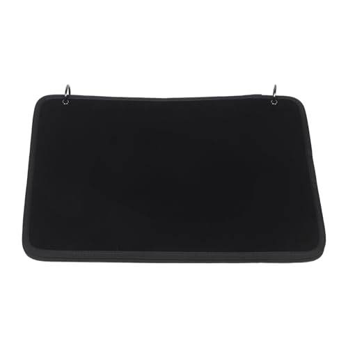 BESPORTBLE Expositor de Parches con Panel Giratorio, Organizador Portátil para Colecciones de Etiquetas, Tablero de Almacenamiento de Parches 42x32 Cm Color Negro, Adecuado para Uso Táctico