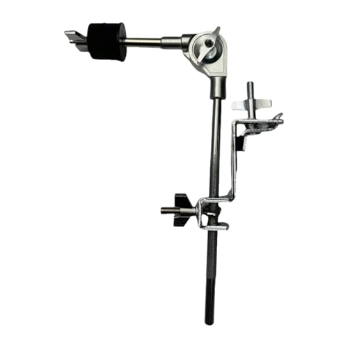 Support de cymbale à rallonge en métal avec pince pour tambour et batterie