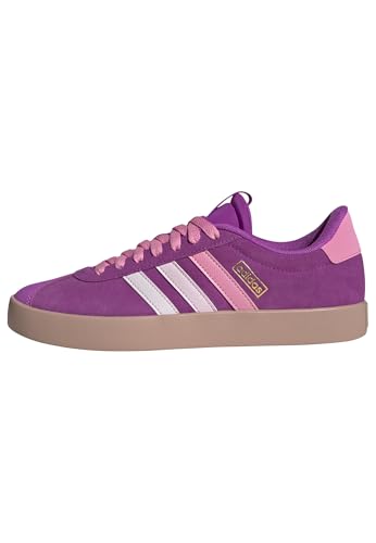 adidas VL Court 3.0 Shoes, Zapatillas Mujer, Flash Pink Bliss Pink Gold Met, 38 EU