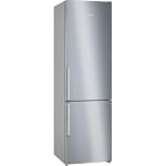 SIEMENS KG39NAIAT, iQ500, Stand-Kühl-Gefrier-Kombination, 203 x 60 cm, 260 L Kühlen & 103 L Gefrieren, Gefrierbereich unten, NoFrost, hyperFresh, bottleCooler, Gebürsteter Stahl