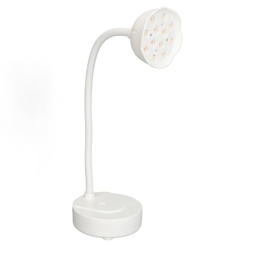 Asciugatore per Unghie LED a Collo di Cigno 12 W, Lampada UV Portatile Flessibile Ricaricabile Tramite USB Ad Asciugatura Rapida con Polimerizzazione dello Smalto Gel