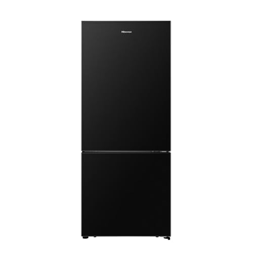 La Mejor Selección de Refrigerador Samsung Dos Puertas del mes. 44 Hisense RB15N6FBX1-Refrigerador Bottom mount, 15 pies cúbicos, Control digital táctil, Eco Inverter, No Frost, Fábrica de hielos , 79x68x176cm(AnchoxLargoxAlto), Negro