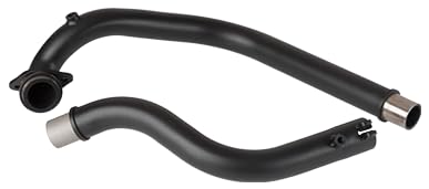 Big Bore Free Flow Bend Pipes for Royal Enfield Himalayan 450 / Guerrilla 450, 12% BHP Boost, 7% Torque Increase, High Flow Design, Brushed Finish (Black Matte)-image-42