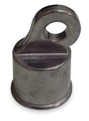 Industrial Grade 4LVJ5 Rail End Cup, 1 5/8 In