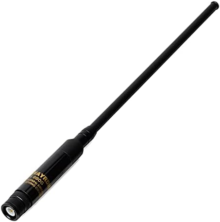 TWAYRDIO Dual Band VHF UHF Ham Radio Antenna 144/430Mhz 2m 70cm BNC Male Telescopic Extendable 28cm (11inch) - 109cm(43inch) Handheld Aerial for Kenwood TK300 TK320 ICOM Uniden 2 Way Radio