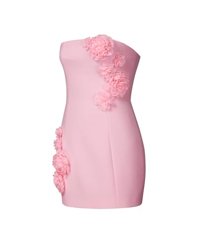 JW PEI Women's Blossoming Elegance Strapless Dress - White4