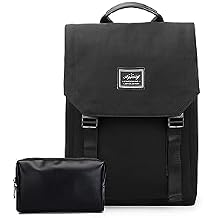 Laptop Backpack Women Daypack Rucksack for 14 Inch Laptop with Luggage Strap Storage Bag Business Waterproof Bookbag Travel Knapsack Black B