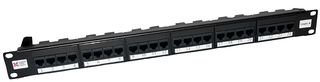 Patch Panel, 24 vie UTP, CAT5E, Patch Panel Connettori, Qtà X 1 | 009-001-009-09