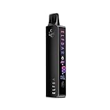 Elfbar Elfa Master – 850 mAh Profi Vape Basisgerät, kompatibel: Elfa & Lost Mary Pods, Display, regelbare Leistung - Kein Liquid, kein Nikotin enthalten + lustiger Hookain Sticker - Black Knight