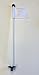 Golf - Putting Green - (1) 30" Practice Green Pin Marker w/ Easy Grab Knob and Ball Lifter Disk + (1) Solid WHITE Colored Jr Flag Included