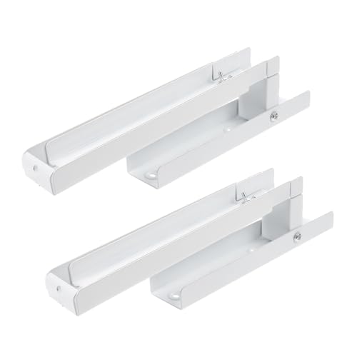 ZUNOXAZ 2piezas Soporte para Horno Microondas De Pared Extensible Blanco para Cocina Rejilla para Microondas