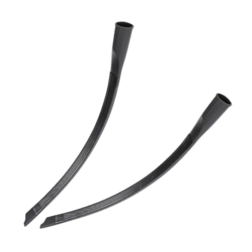 Image of HOMOCONO 2pcs Vacuum Crevice Tool Nozzle 32mm Inner Diameter Black Plastic and Soft Rubber Vacuum Cleaner Attachment Reaches Narrow Gaps for Cars and Homes
