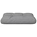 XinZaphrisal Grey Rectangular Pallet Cushion 100% Polyester 23.6 x 15.7 x 4.7 Inches Water-Resistant Indoor Outdoor Use Durable Polyester Fibrefill Filling Easy Maintenance Spot Clean
