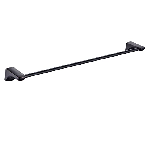 Porte-serviettes noir mural auto-adhésif en acier inoxydable 60cm pour salle de bain