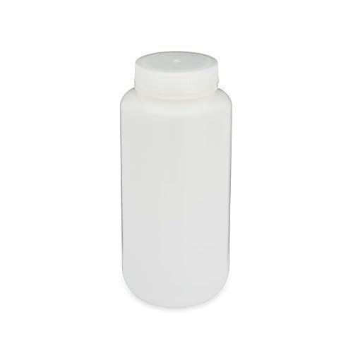- | Durable HDPE Wide Mouth Round, HDPE with PP Closure | BPA and Phthalate free | 1000mL (Case of 24)