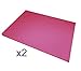 Rehabilitation Advantage Pink Memory Foam Padding, Self Adhesive, 24'' x 16'' x 3/8'', Set of 2
