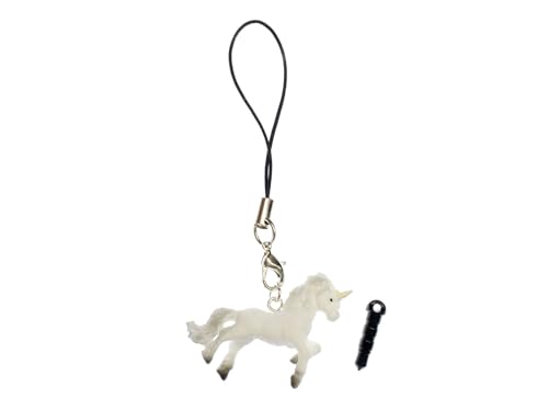 Miniblings Unicorn Mobile Cell Phone Charm Pendant Fairy Tale Myth Fantasy White