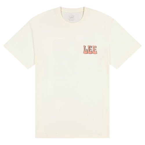 T-shirt homme Lee Vinyl en maille de coton résistante avec col rond casual