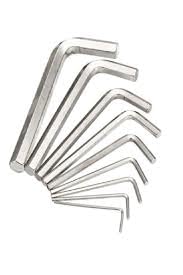 FEYZA YAPI Alyan Seti Mini Alyan Anahtarı Takımı 9 Parça Set Çelik 9’Lu Birer adet 2MM-2,5MM-3MM-3,5MM-4MM-5MM-6MM-8MM. 10 MM