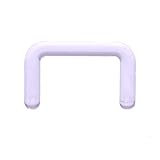 [BONshape] セプタムリテーナー 16g 14g 12g 10g 透明ピアス シークレットピアス 鼻ピアス つけっぱなし ボディピアス (10G)