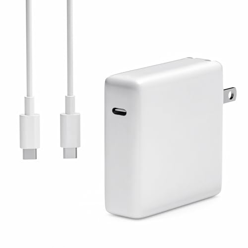 96W USB-C Fast Charger-Premium MacBook Charger Compatible with MacBook Air, MacBook Pro, iPad, Chromebook, Dell Inspiron 15, and All USB C Charger Devices, Includes 5.9ft Cable for Home & Office Use