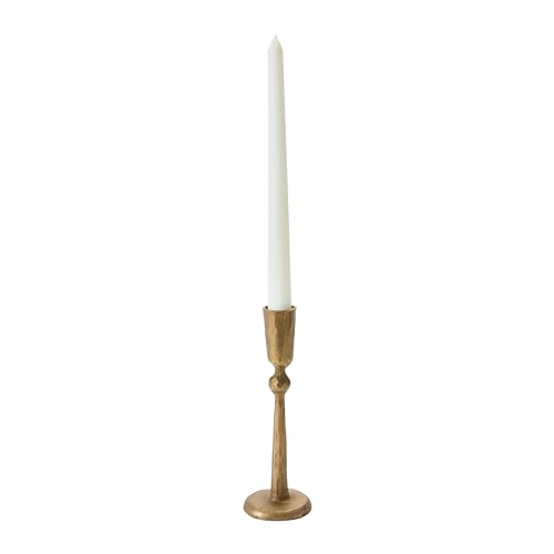 Creative Co-Op Hand-Forged Metal Taper, Antique Brass Finish Candle Holder by Creative Co-Op - Image 3