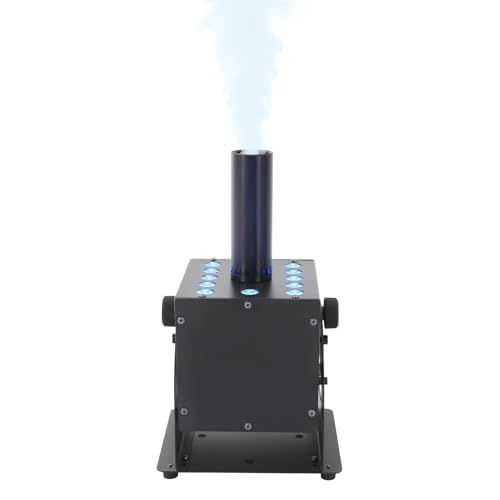 Máquina de chorro de CO2 con LED, máquina de niebla para escenario con control DMX y rociado ajustable | Cañón de humo digital de 8-10 m para espectáculos profesionales, fiestas, bodas y discotecas miniatura 6