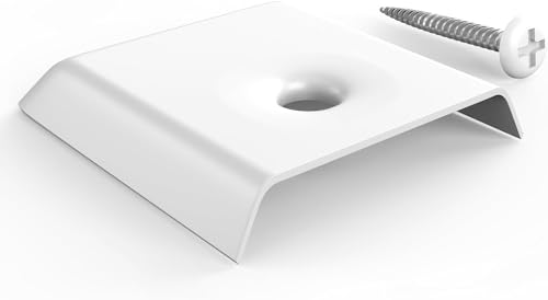 RV Camper Trailer Extrusion White Flat End Cap for Vinyl Trim Molding 1