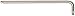 Wera - 5022715001 Hexagon 3956 PKL L-key, Ballpoint Hex Key 3/16" x 154mm L-key
