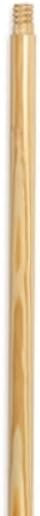 48 in. Lacquered Wood Handle Wood Threaded