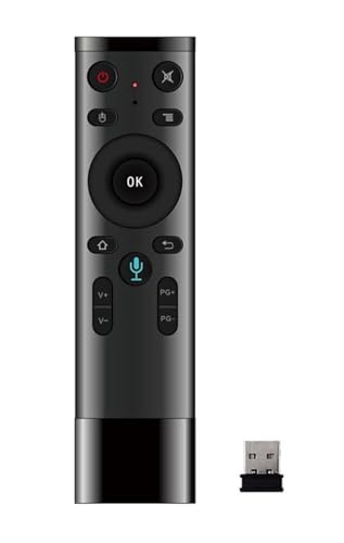 Image of S5 Voice Remote, 2.4G Wireless Infrared Remote Control with 6 Axis Gyroscope and IR Learning, Air Fly Mouse with Voice Input for Original Android TV Box /Android TV /PC /Smart TV