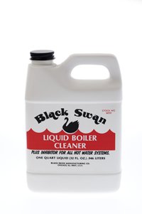 Black Swan Liquid Boiler Cleaner – Removes Scale, Rust, Sludge & Buildup – For Steam Boilers & Hot Water Heating Systems – Improves Efficiency & Performance – 1 Quart (32oz)