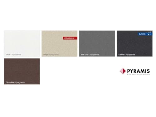 Pyramis ALAZIA (100x50) 1 1/2B 1D Einbauspüle Pyragranite, Beige, 079812312