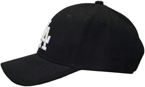 K APERAL L&A Premium Clean Up Baseball Cap | LA Los Angeles Dodgers|Suitable for Men Women Fashion Unisex Adult hat Black (US, Alpha, One Size, Black with logo1, Team2, Athlete2)