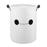 ランドリーバスケット ベイマックス 洗濯かご バスケット 収納ボックス 洗濯物入れ 収納袋 折り畳み 丸型 大容量 撥水