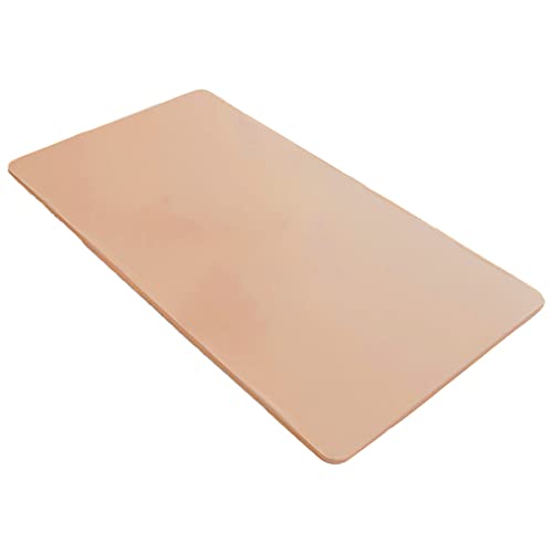 rismart Elástico Mantel de Mesa Piel PU Rectángulo Impermeable Resistente al Aceite Cubierta Marrón,70 x 120 cm
