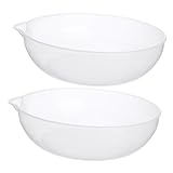 Zerodeko 2 Stück Teiliges Food Weighing Tray aus Robustem Skaliertem Kunststoff Wiederverwendbar...