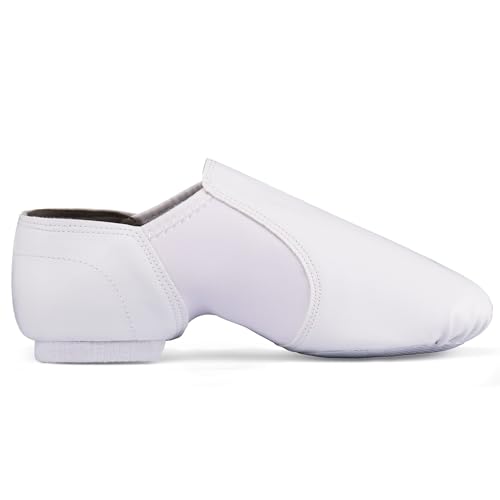 Image of Linodes Unisex PU Leather Jazz Shoe EVA Sole for Men /Women Dance Shoes | Soft PU upper, Breathable, Slip on, Classic EVA sole, Split sole, Lightweight, Arch support, Jazz, Flexible, Durable