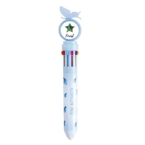 Stylo à bille multicolore fleur dessin art pour égayer vos notes de cours