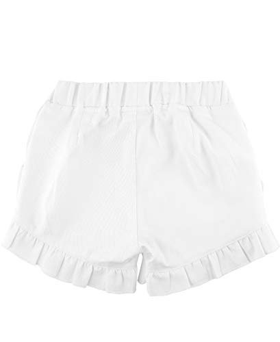 Rufflebutts® Baby/Toddler Girls White Ruffle Chino Shorts - 12-18M #TOP3