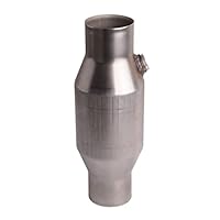 Ksrnsne Katalysator, 2,5, gesponnen, universal, hoher Durchfluss, Edelstahl 425250, Katalysator, Auspuff, 1 Stück