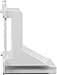On-Q AC1060 Shelf Mounting Bracket, White