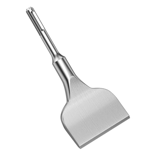 Zencantorous Burin SDS Plus Carrelage, 160 x 75mm Ciseau à Carrelage, Burin Plat, Burin pour Carreleur, avec un Angle de Travail de 15°, pour Marteau...