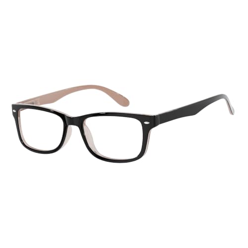 Image of Eyekepper Reading Glasses Men, Readers for Women, 2.50 Stylish Brown