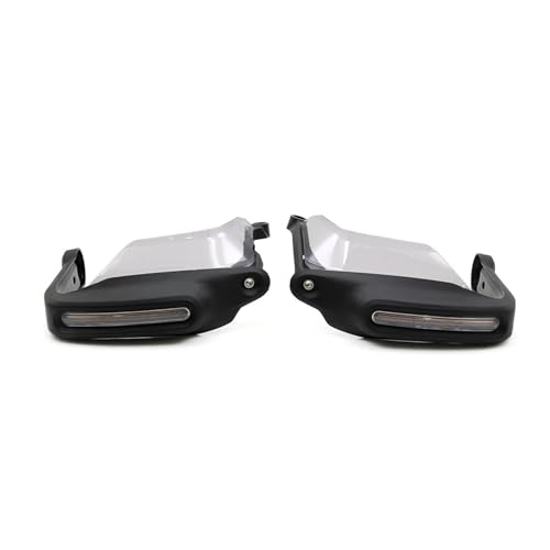 Protège-mains moto pour BMW R1300GS 2023-2025 avec déflecteur de vent gris et éclairage LED