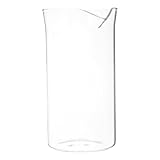 Genérico Repuesto Vaso de Vidrio para Prensa de Café 350 Ml, Accesorio Cafetera Filtro Integrado, Jarra de Agua para Bebidas Frías y Preparación de Té Helado, Compatible Prensa Francesa